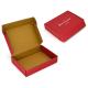 90d Red Corrugated Mailing Boxes Glossy / Matt Lamination With Logo