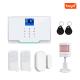 Wireless WIFI GSM Home Security Alarm System For Tuya Smart Life APP With Motion Sensor Compatible With Alexa & Google