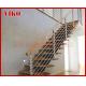 Steel Cable Stair VK70SC Aluminum Baluster  Treed BeechGlass Handrail 304 Stainless Steel Carbon SteelPowder-coate