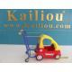 Children kids grocery cart With rear shopping basket in color powder coating
