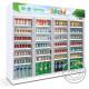 Air Cooling Upright Supermarket Display Refrigerator Showcase Commercial Beverage Cooler with 2 Compressors