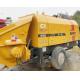 2019 Used Stationary Concrete Pump HBT60C 65m3/H With Diesel Engine
