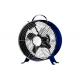 Portable 23cm Blue Retro Desk Fan Air Circulator For Personal Office EMC ROHS Approval