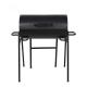 Customized Camping Accessories Black Double Barbecue Charcoal Grill 89.5 X 85.5 X 72CM