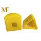 Triangular Yellow Safety Rebar Steel Protection Cap Cover 30mm For T Fence Post