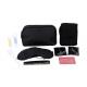 Practical Airline Amenity Kits Oxford Fabric Material Small Travel Kit Black
