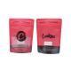 Logo Printing Resealable Mylar ziplockk Bags Pink Color 3.5g With Clear Window