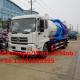 Dongfeng LHD 6 wheels dongfeng sewage vacuum suction tank truck 12m3 for sale, China made sludge tanker truck for sale