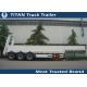 2 - 8 Axles low bed 40 foot gooseneck trailers , container transportation trailer vehicles