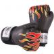 360 Wraparound Strap Boxing Training Gloves , OEM PU Black Boxing Gloves