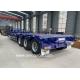 50000kg 60000kg Low Bed Semi Trailer With Mechanical Suspension