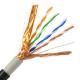 4Pairs Outdoor Indoor Wooden Drum Cable , UTP FTP SFTP CAT5 Network Cable