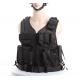 Black Police Swat Vest With Pouches & Belt , Molle Military Tactical Vest