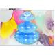 Party Children's Birthday Decoration Paper Blue Petal Folding Cake Stand Three-layer Paper Crafts Factory Wholesale