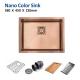 23 Square Brushed Copper Apron 58x45 Undermount Single Bowl Kitchen Sink