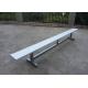 Portable Outdoor Aluminum Benches Backrest Non Rusting For Swimming Pools