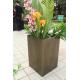 2017 hot sale light weight wood finish flower pots for decorations