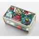 Shinny Gifts New Wedding Gifts Enamel Glass Jewelry Boxes Collection Boxes