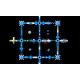 74X66 Meter Aqua Park For Waterfront Inflatable Water Park Island With Slide Climbing Obstacles