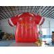 Beatiful Red Inflatable Marketing Products , Rental Inflatable Safety Suit