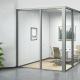 Aluminum Frame Double glazed Office Glass Partition Wall For Meeting Room
