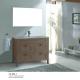 Wood Grain Color PVC Bathroom Cabinet with Four Drawers Easy Cleaning