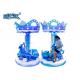 Snow World Go Round Carousel Amusement Park Kids Horse Swing Ride For Three People