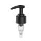 24mm 28mm Screw Lotion Pump Black Color With Smooth Ribbed Closures