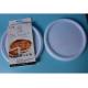 Round Pan Tray Microwave Cookware Dishes , Pizza Plate For Microwave Bacon Sausage Meat