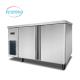 Stainless Steel Refrigerator Freezer with Adjustable Door Bins and R404A Refrigeration Technology