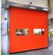 High Speed Pvc Roll Up Rapid Shutter Door 304 Stainless Steel Maintenance Low High Speed Stacking Folding