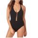 Amoressa by Miraclesuit Meridian Lyra Halter Neck Plunge One Piece Swimsuit