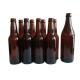 330ml 500ml Primary Color Bottle Crown Cap Amber Liquor Beer Glass Bottle for Direct
