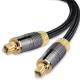 Plastic Fiber Cable Toslink To Toslink Audio Optical Fiber Gold-Plated Metal Connectors Cable