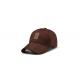 Soft Brown Vintage Mens Baseball Hats , Grey Washed Waxed Cotton Baseball Hat