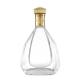 Super Flint Glass Brandy Liquor Bottle with Customizable Corks and Base Material