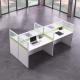 Cubicle Office Workstation Desks Call Center 2400mm 4 Person Workstation Table