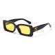Colorful Lens Small 143MM Trendy Rectangle Frame Sunglasses BSCI TR90