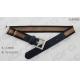 Antic Silver Buckle Navy PU Tip Elastic Clip Belt , Adjustable Clip Childrens Elastic Belt