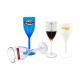 9oz Clear Solid Plastic Champagne Glasses For Parties Customized Color Logo