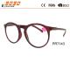 Fashionable round  reading glasses,power range +1.0 to +4.00,made of plastic