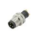 Nickel Plated M8 4PIN Connector 5A Current Rating Temperature Range -40℃~+105℃