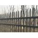 2.1mx2.4m Chinese best quality powder coating black garrison fence