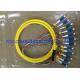 Distribution Optical Fiber Pigtail LC UPC 12Cores Flame Retardant Low Attenuation