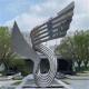 Polished Contemporary Garden Sculpture Stainless Steel For City Decoration