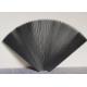 Black Polyester Retractable Pleated Fly Screen / Pleated Mosquito Net For Door