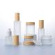 Frosted Bamboo Dropper Bottle With Airless Pump Leakproof Reusable