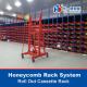 Roll Out Cassette Rack Honeycomb Rack Long Products Racking Cantilever Rack Warehouse Storage Racking
