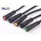 6 Pin 2A M8 IP65 Waterproof Wire Connector Plugs For E Bike