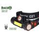 8 Watt Power Waterproof Rechargeable Headlamp Magnet Base 1500mAh Battery